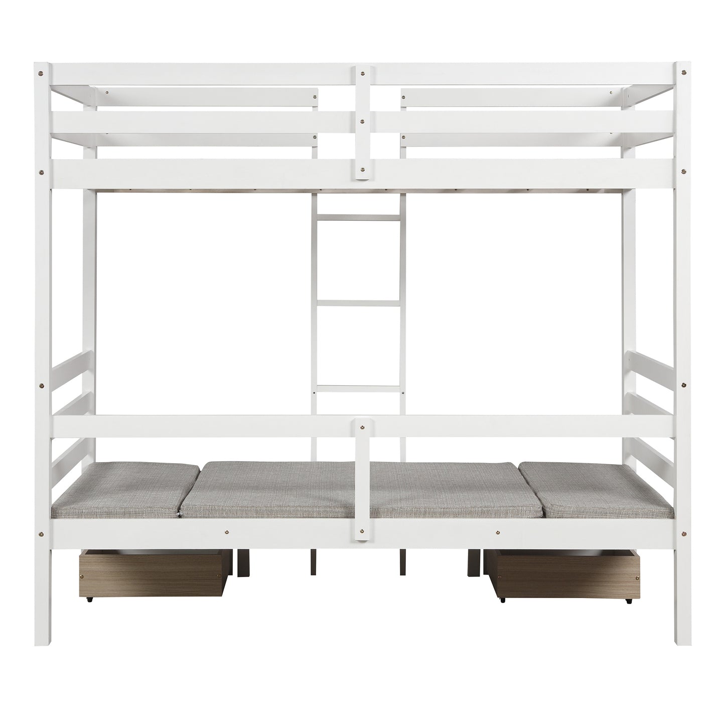 Functional Loft Bed (turn into upper bed and down desk; cushion sets are free)Twin Size