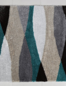 "Aria Collection" Soft Pile Hand Tufted Shag Area Rug