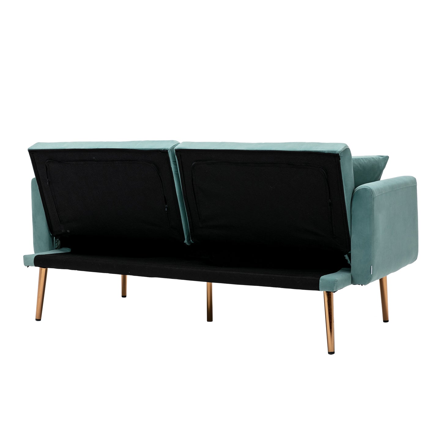 COOLMORE Velvet Sofa ; Accent sofa .loveseat sofa with metal feet