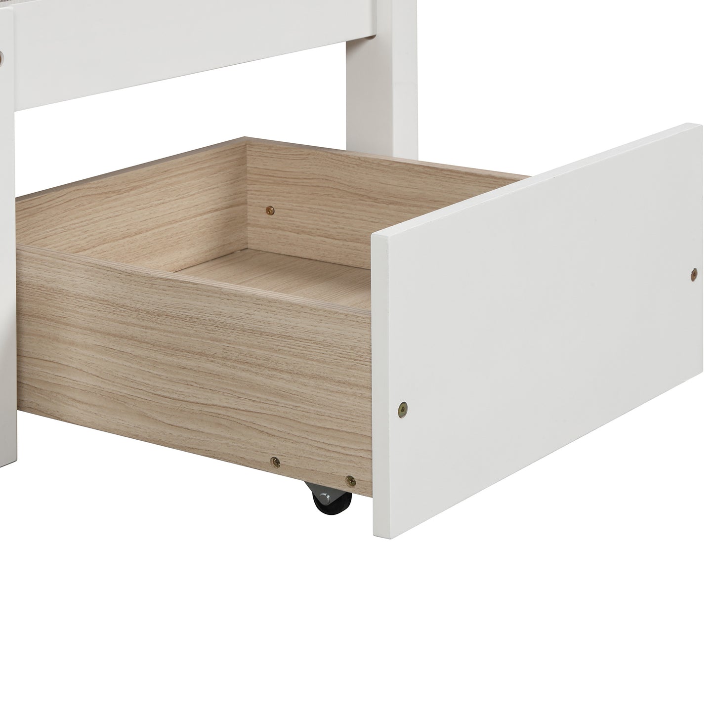 Functional Loft Bed (turn into upper bed and down desk; cushion sets are free)Twin Size