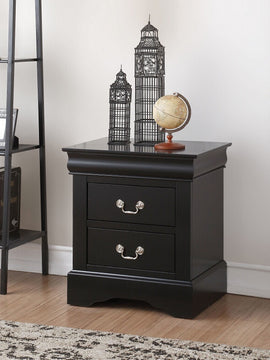 Louis Philippe III Nightstand in Black