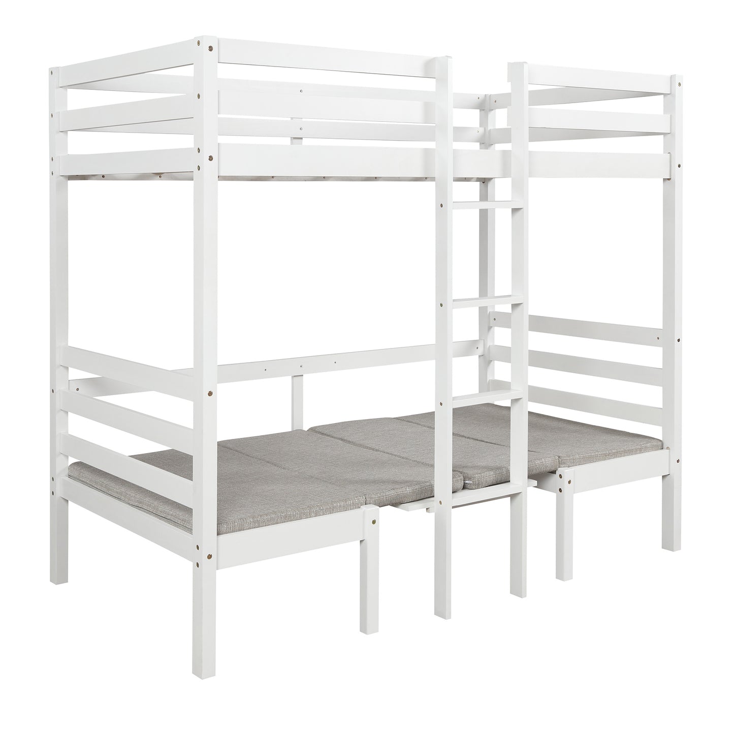 Functional Loft Bed (turn into upper bed and down desk; cushion sets are free)Twin Size