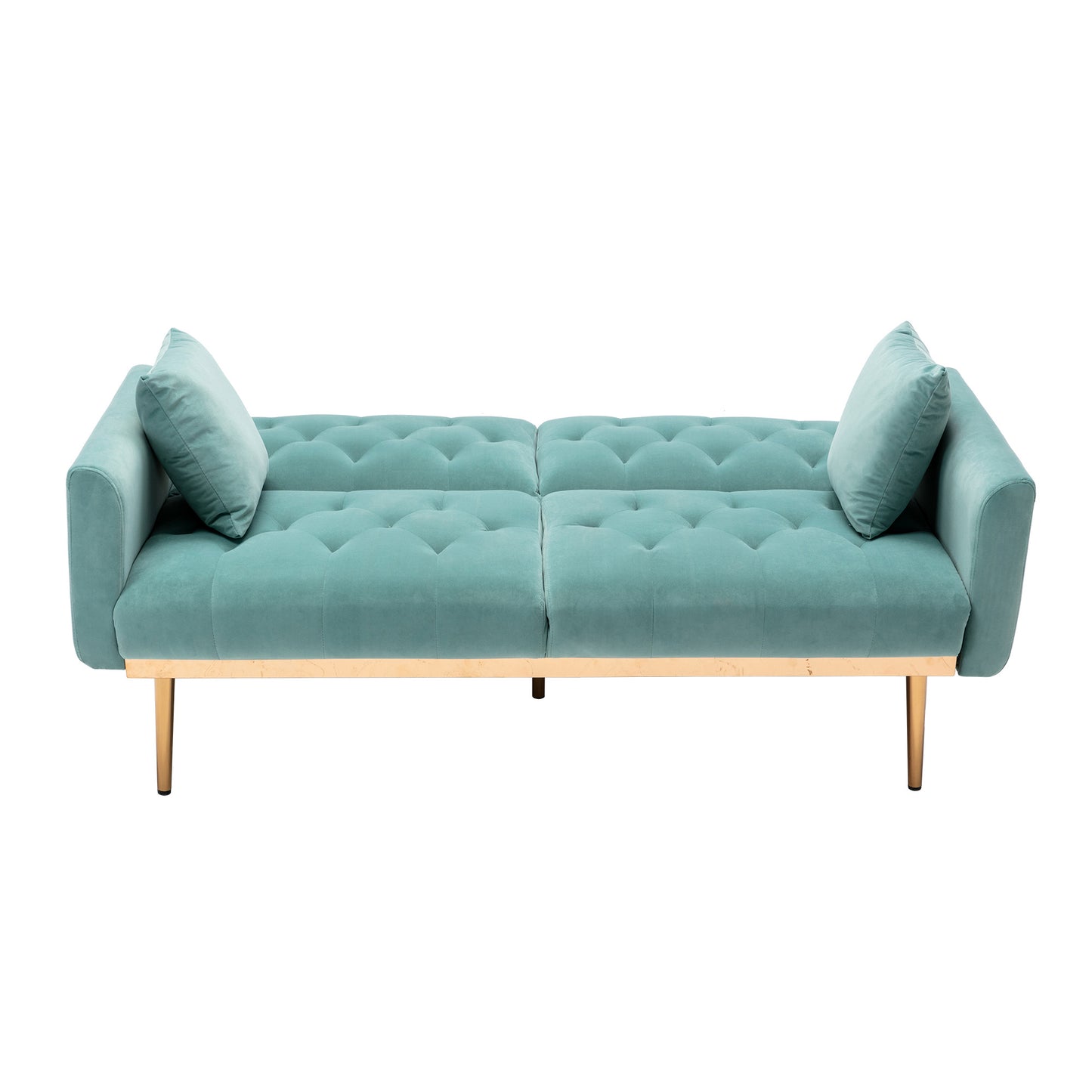 COOLMORE Velvet Sofa ; Accent sofa .loveseat sofa with metal feet