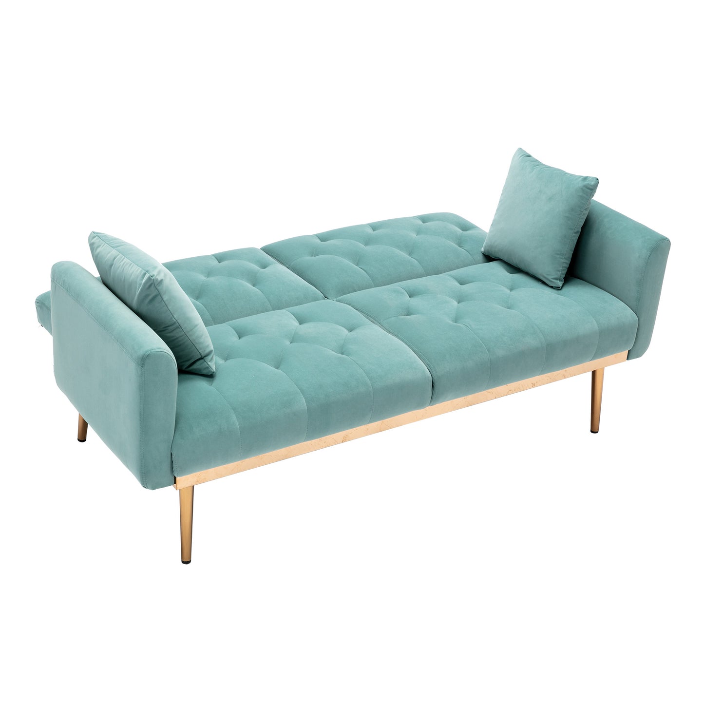 COOLMORE Velvet Sofa ; Accent sofa .loveseat sofa with metal feet