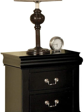 Louis Philippe III Nightstand in Black