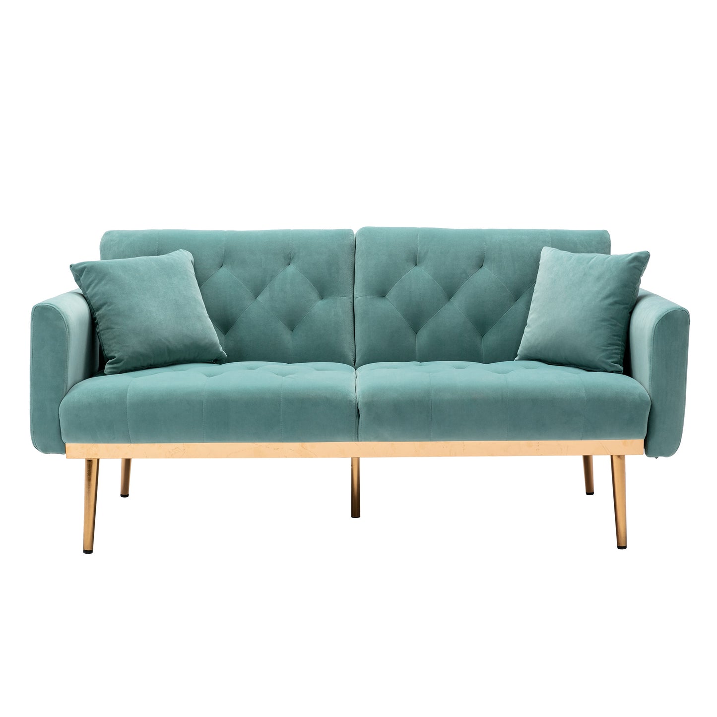 COOLMORE Velvet Sofa ; Accent sofa .loveseat sofa with metal feet