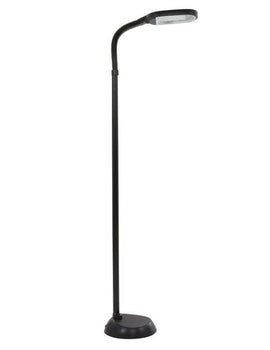 5-Foot Sunlight Floor Lamp - Adjustable LED Reading Lamp and Room Decor for Modern Living Rooms, Bedrooms, and Offices (Black)