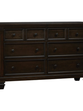 Glendale 6 Drawer Dresser Charcoal Brown